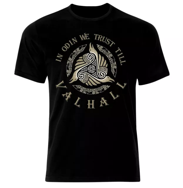 Viking Valhalla Thor Odin Valknut Symbol Pagan Loki T-Shirt