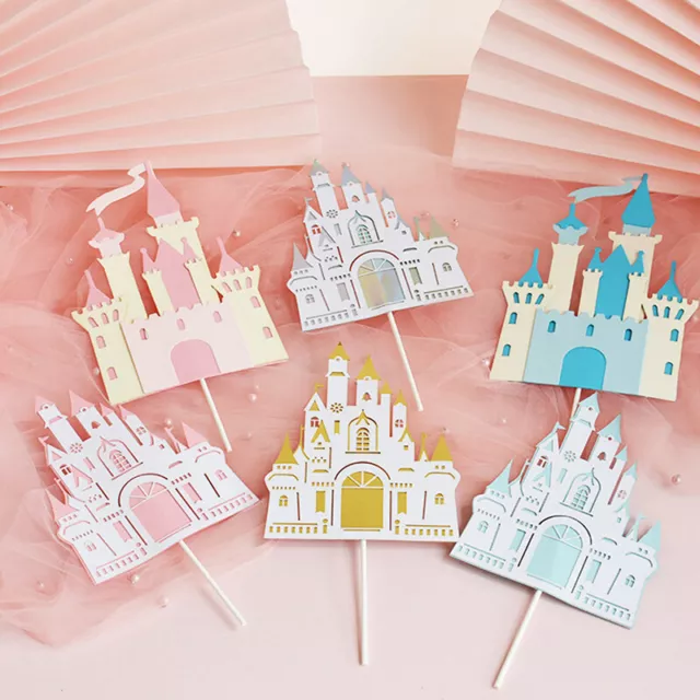 Palace Princess Cake Topper for Wedding Birthday Baking Supplies Party DecoAUEL