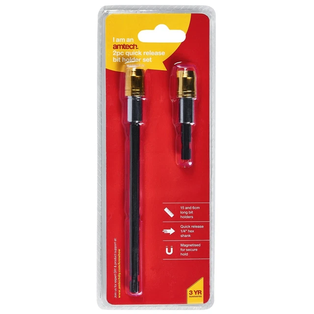 QUICK CHANGE ADAPTER FOR ELECTRIC SCREWDRIVER BITS Short & Long Reach Extension
