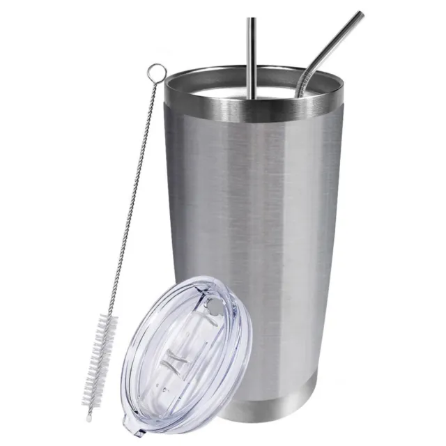 20 oz Stainless Steel Tumbler Vacuum Insulated Mug Splash Proof Lid Coffee Cup