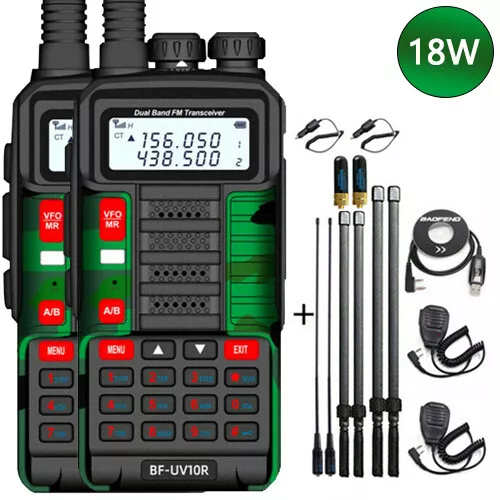 Baofeng Bf-Uv10R 16W Fm Radio Vhf/Uhf Walkie-Talkie Hand-Funkgerät 128Ch 1-10Km