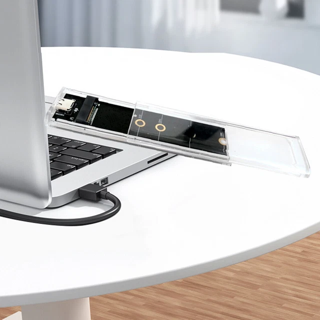 Alloggiamento Trasparente Per SSD M.2 NVMe ELUTENG Con Chip RT9210 E LED Colorati