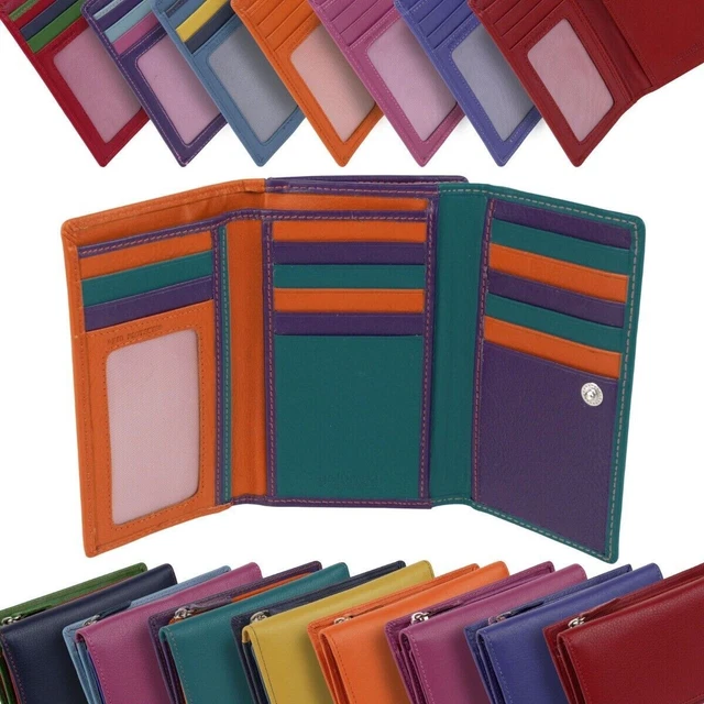 Funmoon Portefeuille En Cuir Rose Pour Femmes Porte-Monnaie De Luxe