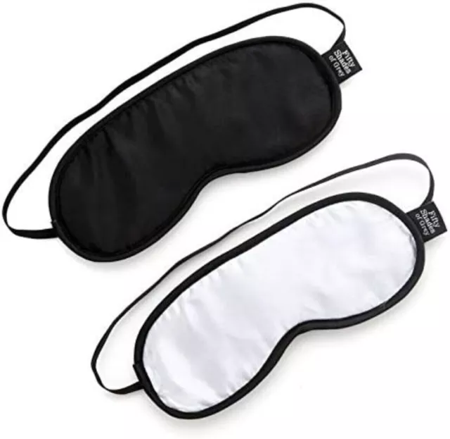 Double Soft Band Blindfold Eye Satin Mask Sex Couple Games Love Cosplay  Cover