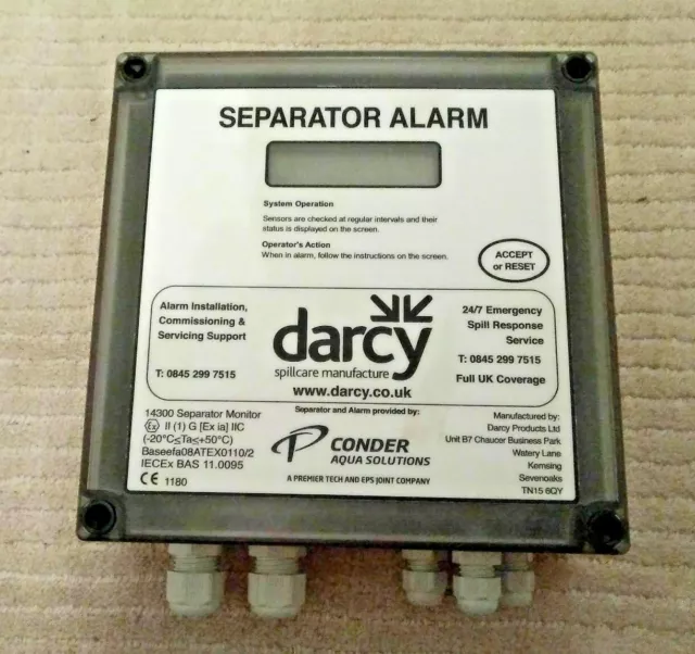 Darcy separator alarm 14300 Separator Monitor