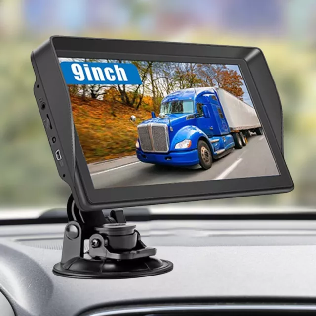 9 Inch Sat Nav FM Transmitter Car Monitor 256MB+8G Voice Reminder (US)