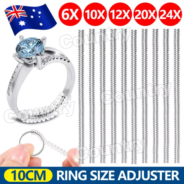 Ring Size Adjuster Reducer Spiral Invisible Snugs Guard Jewellery Resizer Tool