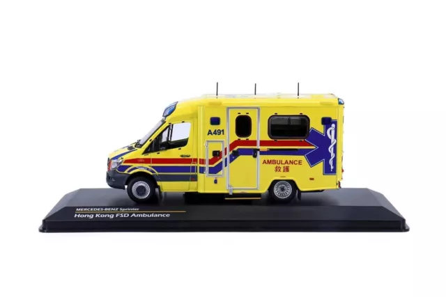 Tiny City Hobby 1/43 MERCEDES-BENZ Sprinter FL HKFSD Ambulance (A491) Model Car 3