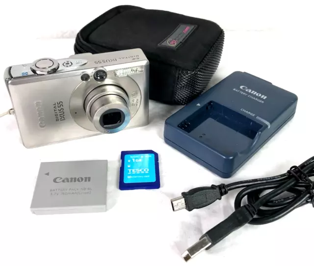 CANON Digital IXUS 55 Compact Digital camera with Case