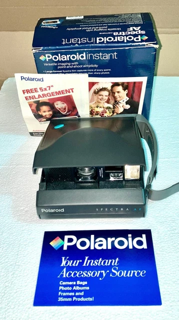 VINTAGE POLAROID SPECTRA AF Instant Film Photo Camera With Box & Travel ...