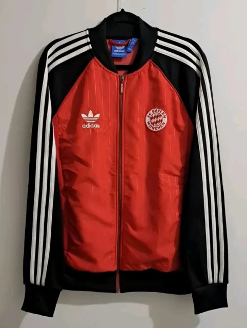 Rare Adidas Bayern München Jacket L Retro Vintage Muller Neuer Kane Beckenbauer