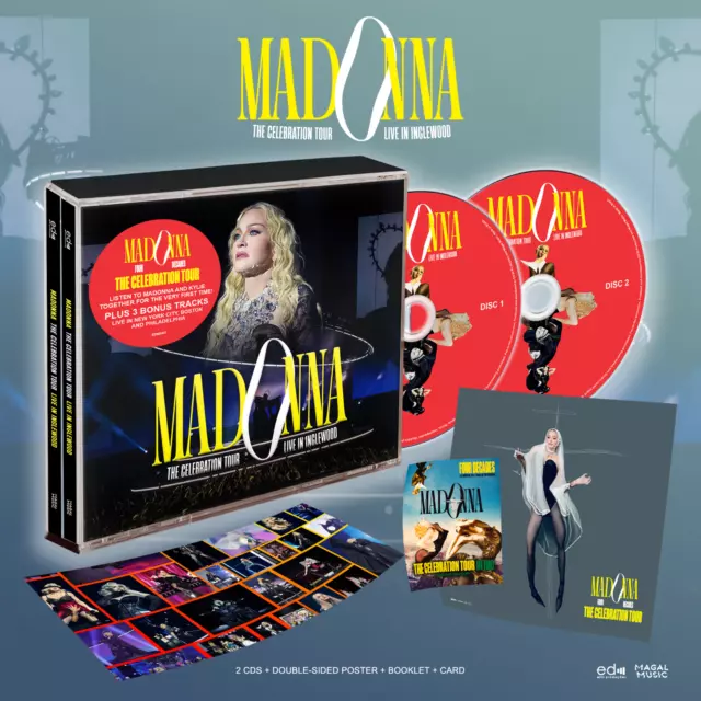 FAN KIT Madonna - The Celebration Tour (Live In Inglewood) - CDs + Poster + Card