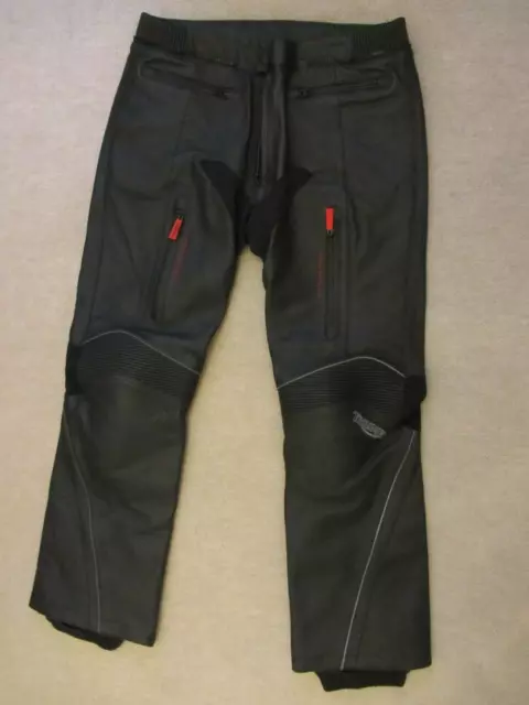 Triumph H2 Sport Motorcycle Waterproof Leather Trousers Jeans Size Uk40 Regular