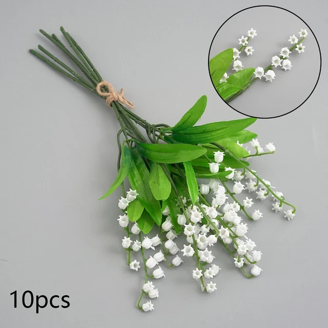 Charmant lot de 10 fleurs de lis de la vallée pour décoration de mariage et de