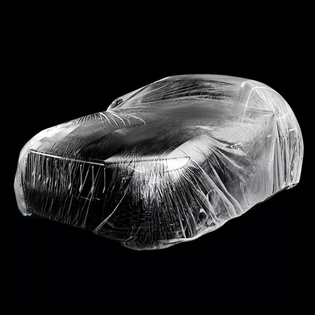 Car Clear Disposable Car Cover Temporary Universal Rain Dust Garage