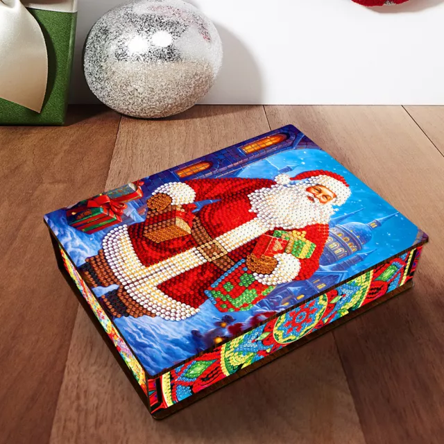 Christmas Diamond Painting Coasters, 6 Pcs Santa Claus Diamond Art Coasters  Kits