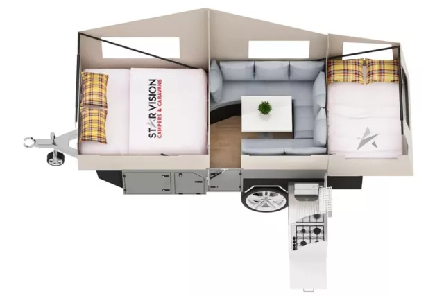 Star Vision FX3 Premium Forward Folding Off Road Camper Trailer