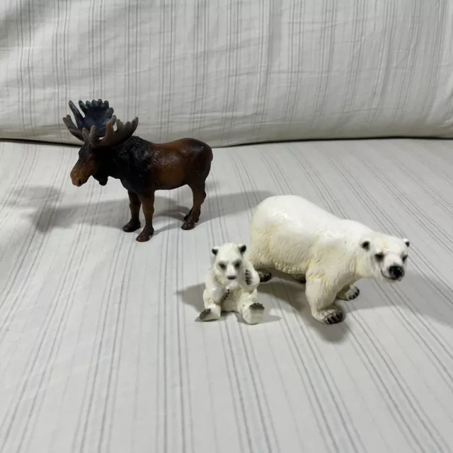 Vintage Schleich BULL MOOSE 1989 Retired Wildlife & Polar Bears Figures 14033 S2