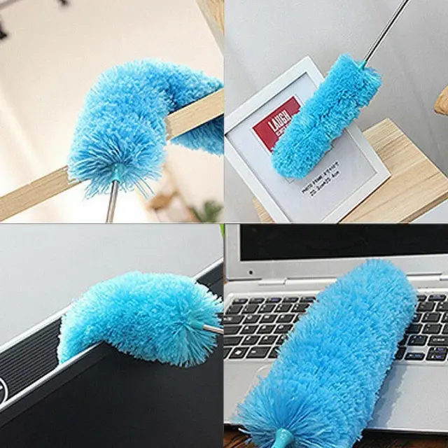 Small Microfibre Duster Cleaning Telescopic Handle Feather Extendable NEW H1J3
