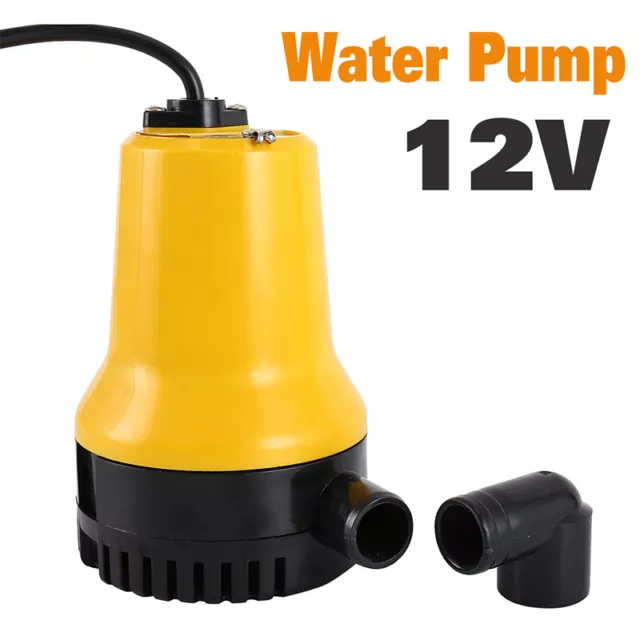 DC12V/24V 50W Submersible Miniature Water Pump Clean Clear Dirty Pool Pond Flood