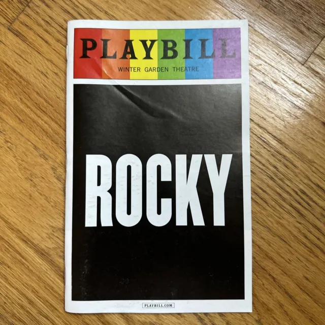 Rocky Broadway Pride Playbill June 2014. Great Condition !