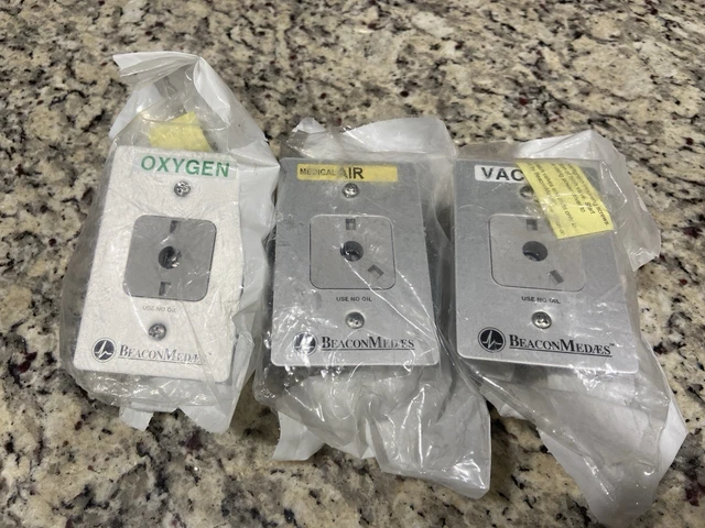 BEACON MEDAES SERIES B Oxygen, Air And Vac Latch Valve Faceplates. £67. ...