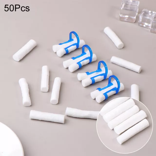 50pcs/Bag 100% Cotton Dental Cotton Roll Dentist Material Teeth Whitening Tool