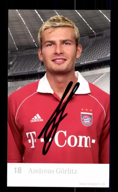 Andreas Görlitz Autogrammkarte Bayern München 2005-06 Original Signiert