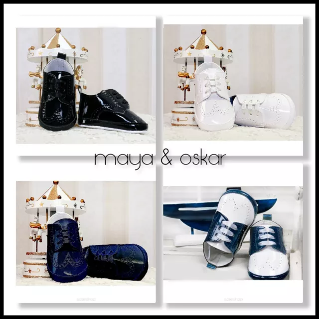 Scarpe Carrozzina Brevettata Bambini Battesimo Battesimo Battesimo Smart Festa Formale