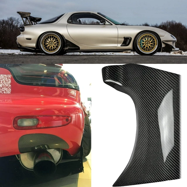 CARBON FIBER REAR Bumper Exhaust Heat Shield Trim Cover For Mazda RX7