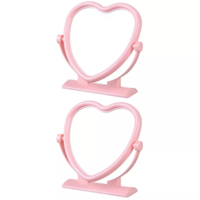 Set of 2 Double Sided Makeup Mirror Glass Office for Room Cute