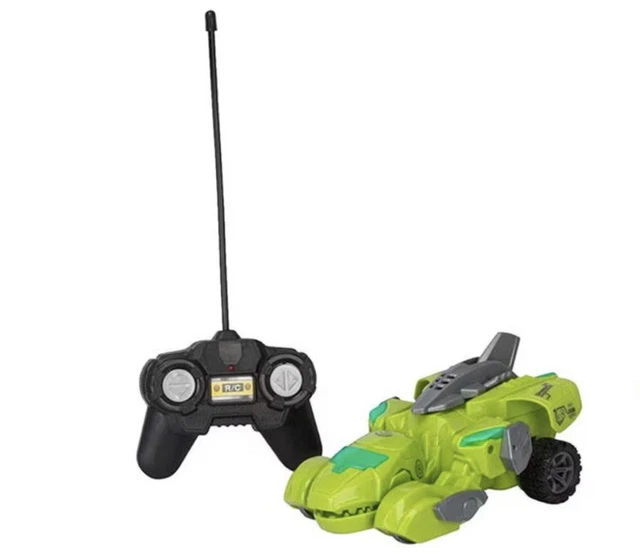 RC TRANSFORMING LED Dinosaur World Remote Control Green Light Sounds ...