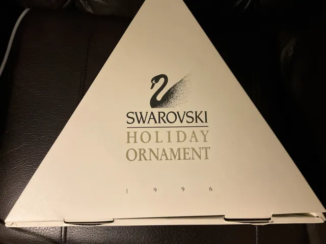 1996 Swarovski Christmas Snowflake Ornament Store Display Box Only No Ornament