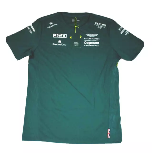 Aston Martin Cognizant F1 2022 Men's Team T-Shirt Green Shirt EU Large US M