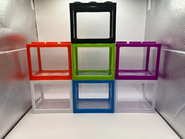 Stackable building block mini usb display tank Betta/invertebrate aquarium