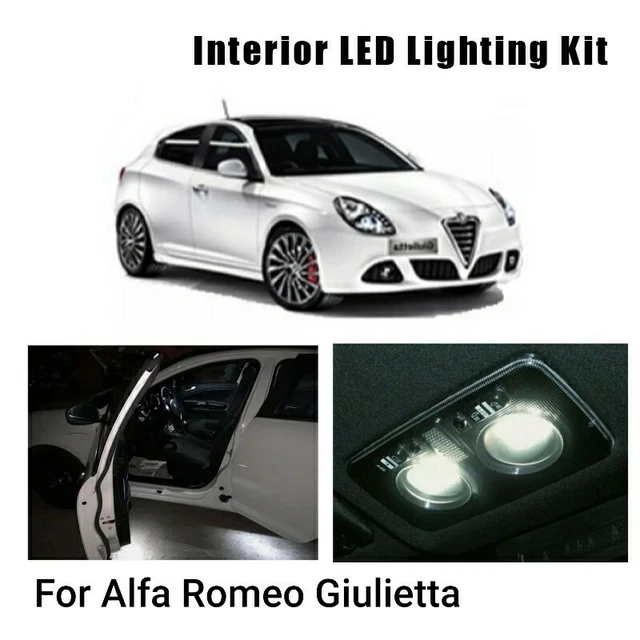 KIT LED INTERNO ALFA ROMEO 159 BERLINA PLAFONIERA ANTERIORE E POSTERIORE, BAGAGLIAIO E PORTAOGGETTI | Cars And Tips - Foto 2