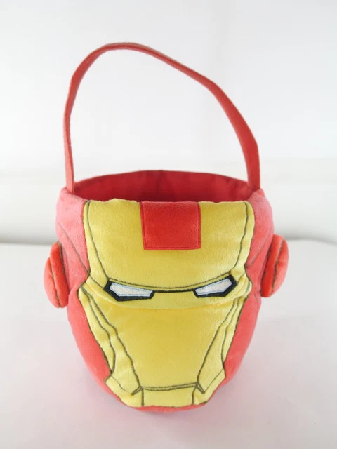 Marvel Avengers Iron Man Bucket Halloween Easter Plush Basket Trick Or Treat
