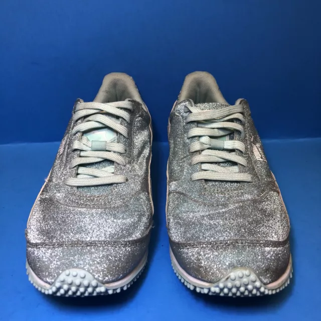 Puma Steeple GLITZ AOG Light Blue Glitter Size 5 US Women’s Sneaker Shoe 3