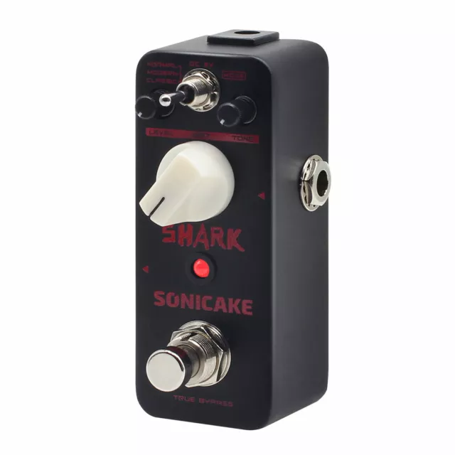 SONICAKE Shark Higain Stack Crunch High Gain Distortion Gitarre Effektpedal DE