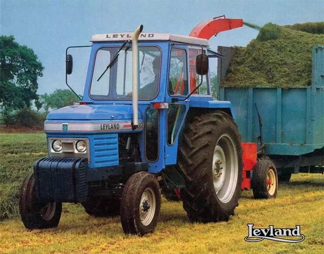 Vintage British Leyland Marshall 282 Making Sileage Tractor Poster Brochure (A3)