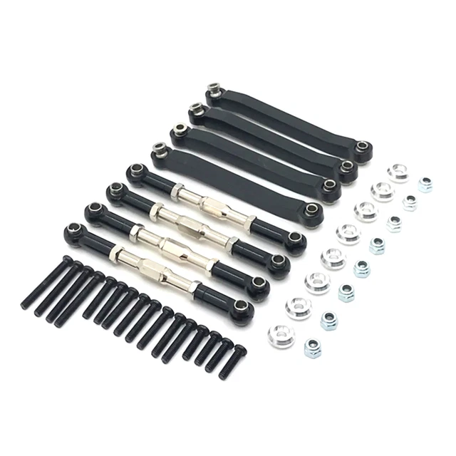 METAL CHASSIS PULL Rods Link Suspension Tie Rod for MN D90 D91 D99 1/12