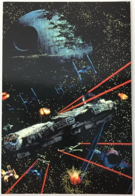 Star Wars UK Fan Club 2000 Return Of The Jedi Battle Scene 6" x 4" Postcard  New