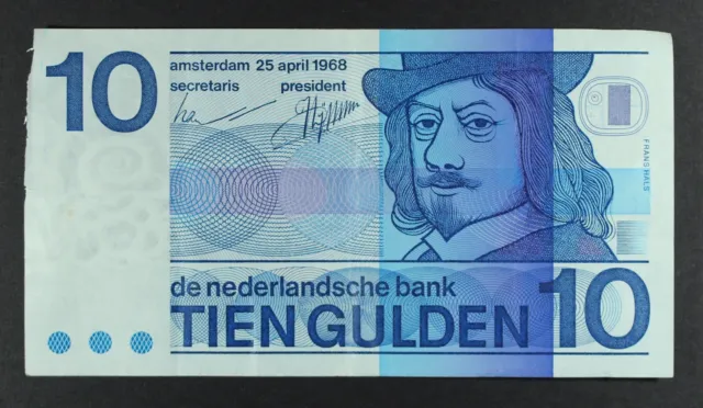 10 Gulden Netherlands 1968  Pick-96