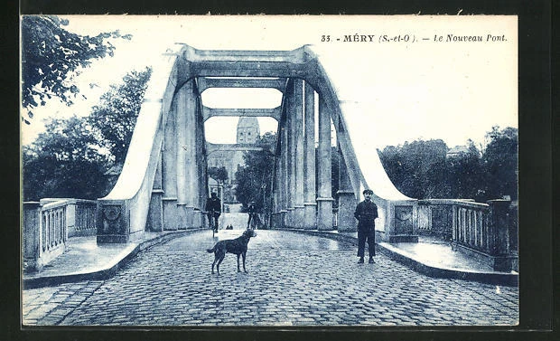 CPA Mery, Le Nouveau Pont