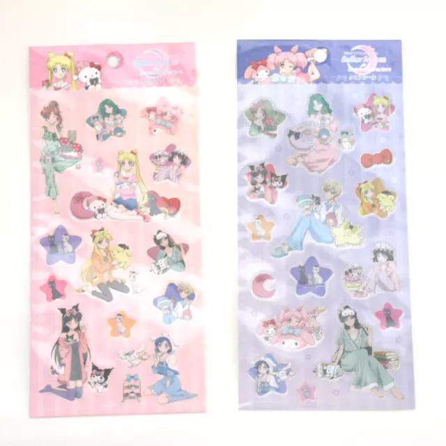 Sailor Moon x Sanrio Characters stickers set of 2 30pieces 2023 kawaii