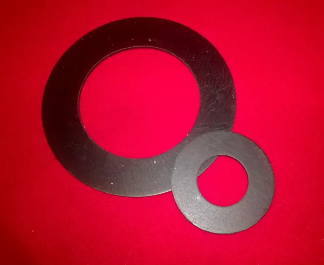 Flanschdichtung Flachdichtung Gummi  DN 15 - DN 100 / 3mm Stärke