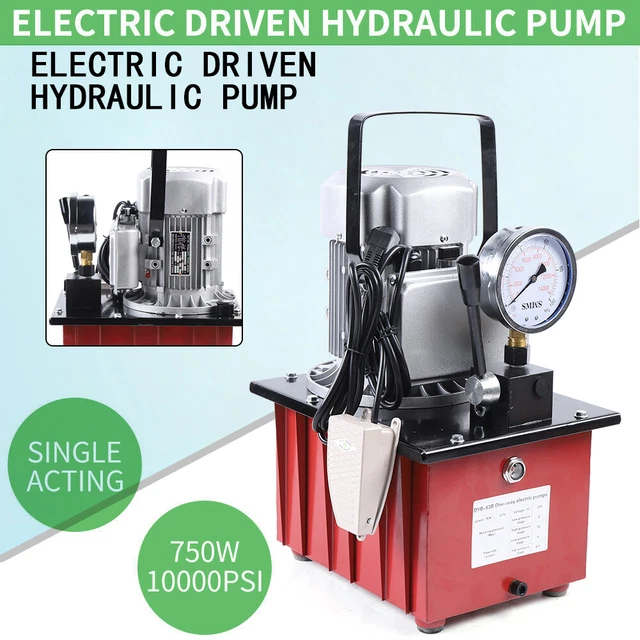 LENJKYYO Elektrische Hydraulikpumpe 7L – 70 MPa, 750W, 220V, Mit Manuellem Ventil, Für Pressen & Heben