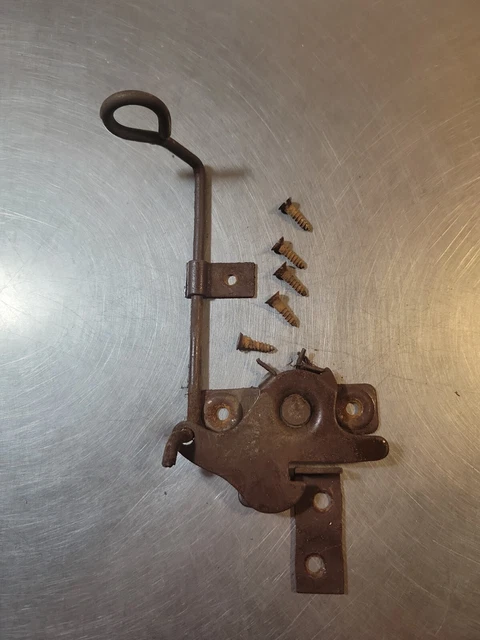 Antique Table Lock Mechanism Spring Loaded