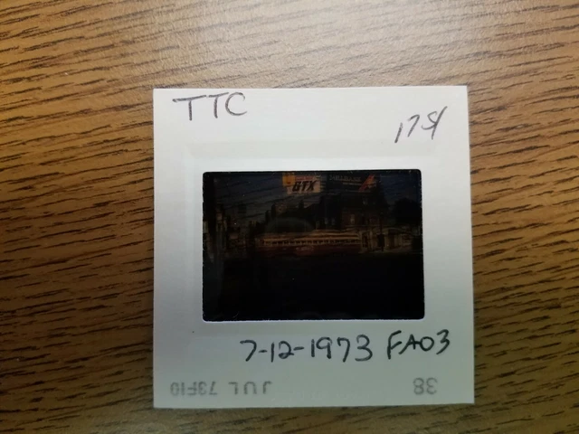 FA03 ORIGINAL Train Trolley Subway Bus Slide TTC TORONTO 1973 KODAK 2