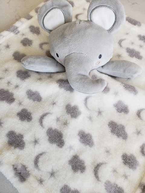 ⭐️ Coperta comfort elefante Jainco giocattolo morbido ⭐️ grigio stelle luna